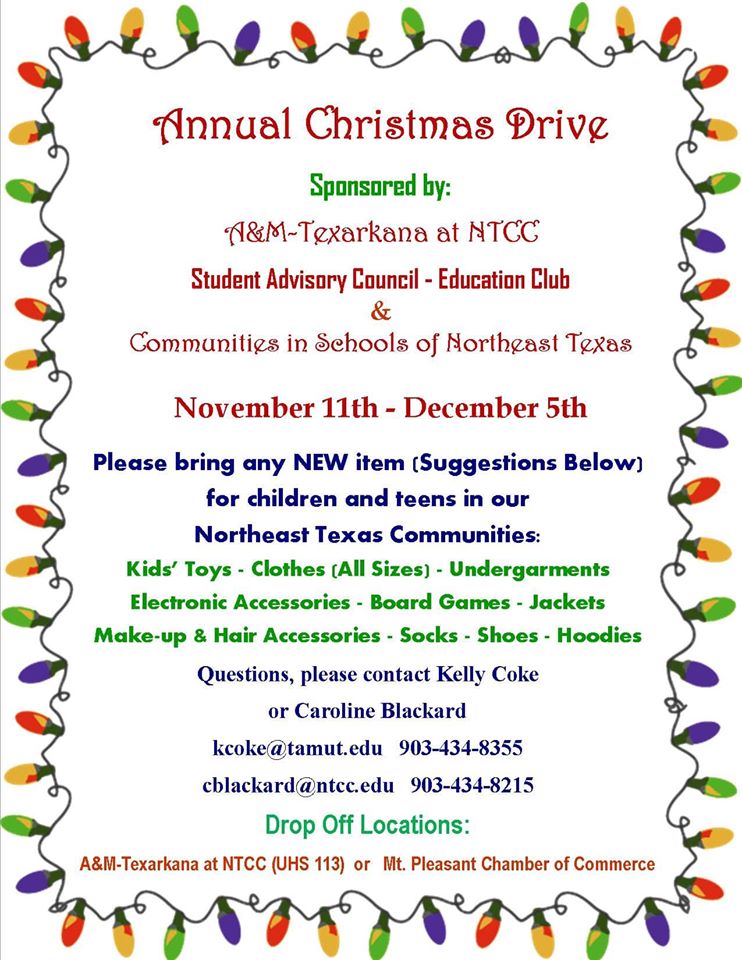 toy drive flyer