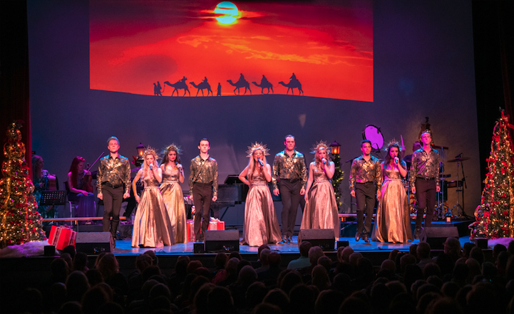 Celtic Angel Christmas singers on stage