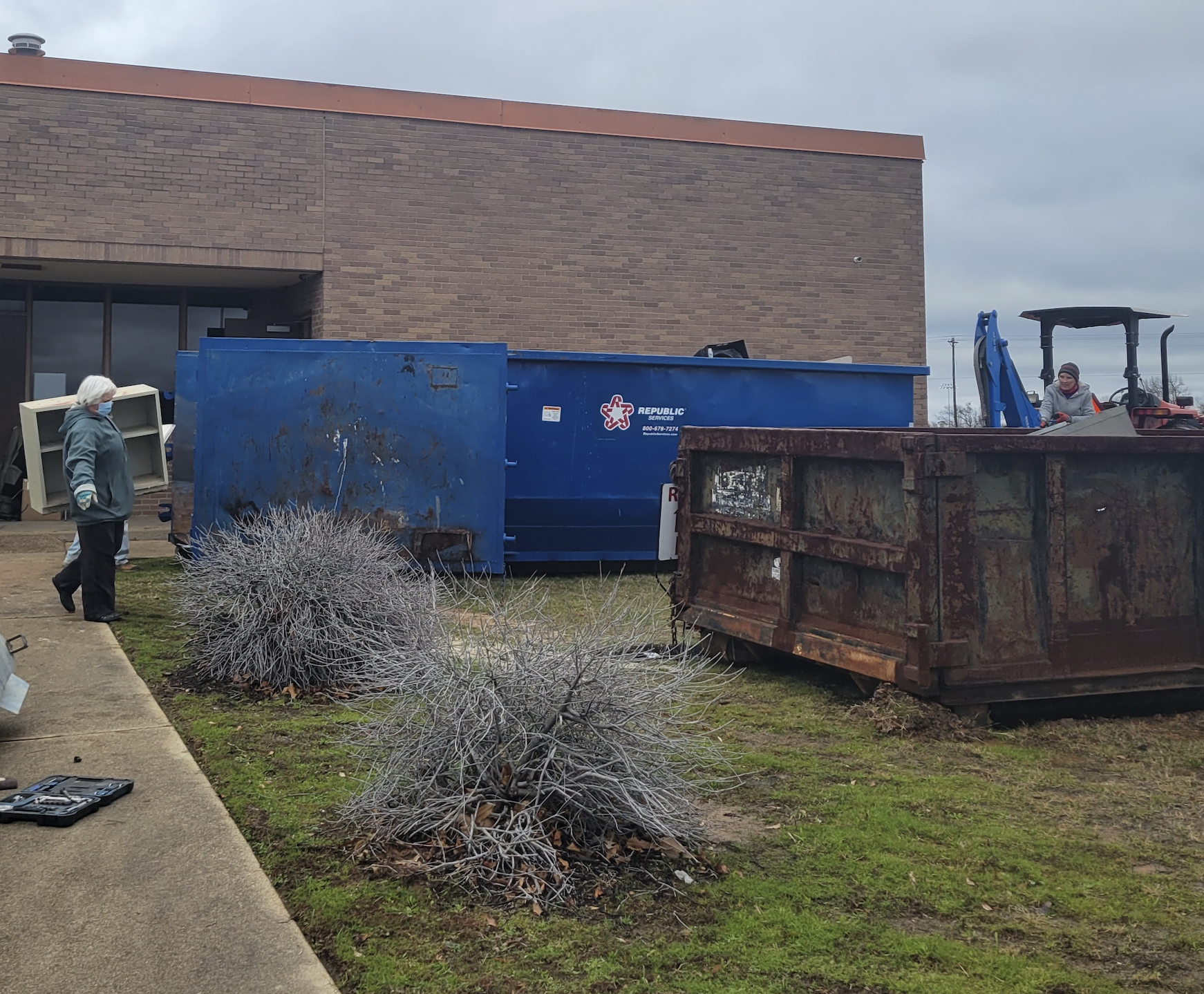 construction outside PFA building