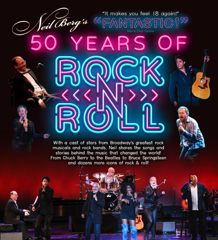 50 years of rock and roll graphic