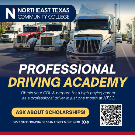 truck driving academy graphic