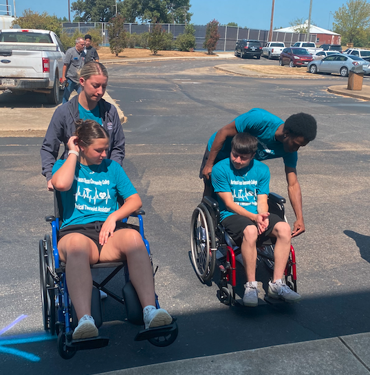 students using wheelchairs