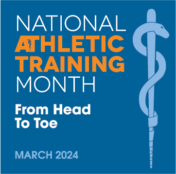 athletic training month graphic