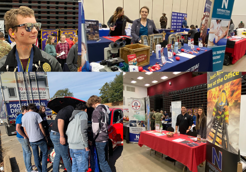 booth at career fair