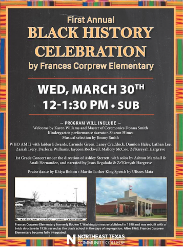 Corprew black history flyer