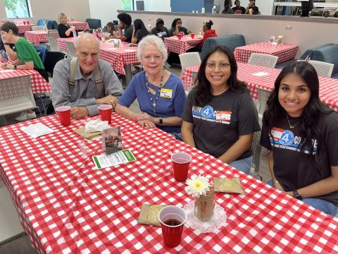 Perrymans with their scholarship recipients