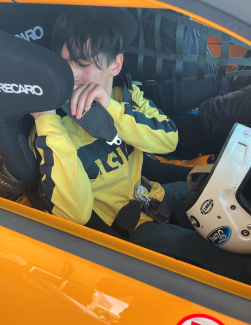 cabrera in racing car