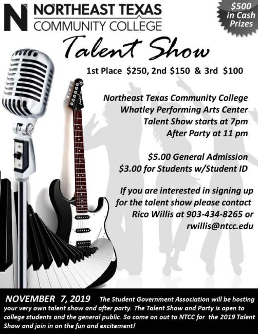 talent show flyer