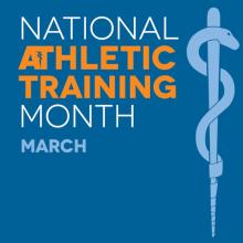 athletic training month logo