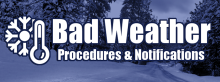 bad weather procedure banner