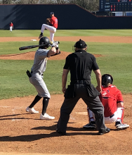 Mikel Howell pitches for NTCC