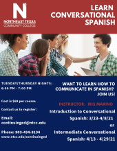 spanish class flyer