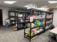 food pantry shelves