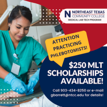 phlebotomist scholarship graphic