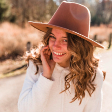 Jordan Chapin wearing hat outside