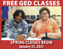 ged header with photo of students