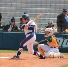 Carson Zachry at bat for the Eagles.