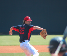 Mason Reynolds on the mound for the Eagles.