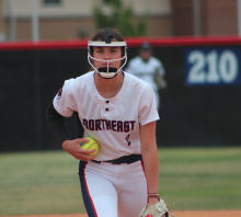 Braylynn Henderson on the mound