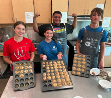 students baking